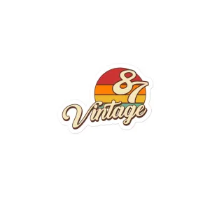 87 - Vintage Sunset 1987 Vinyl Stickers