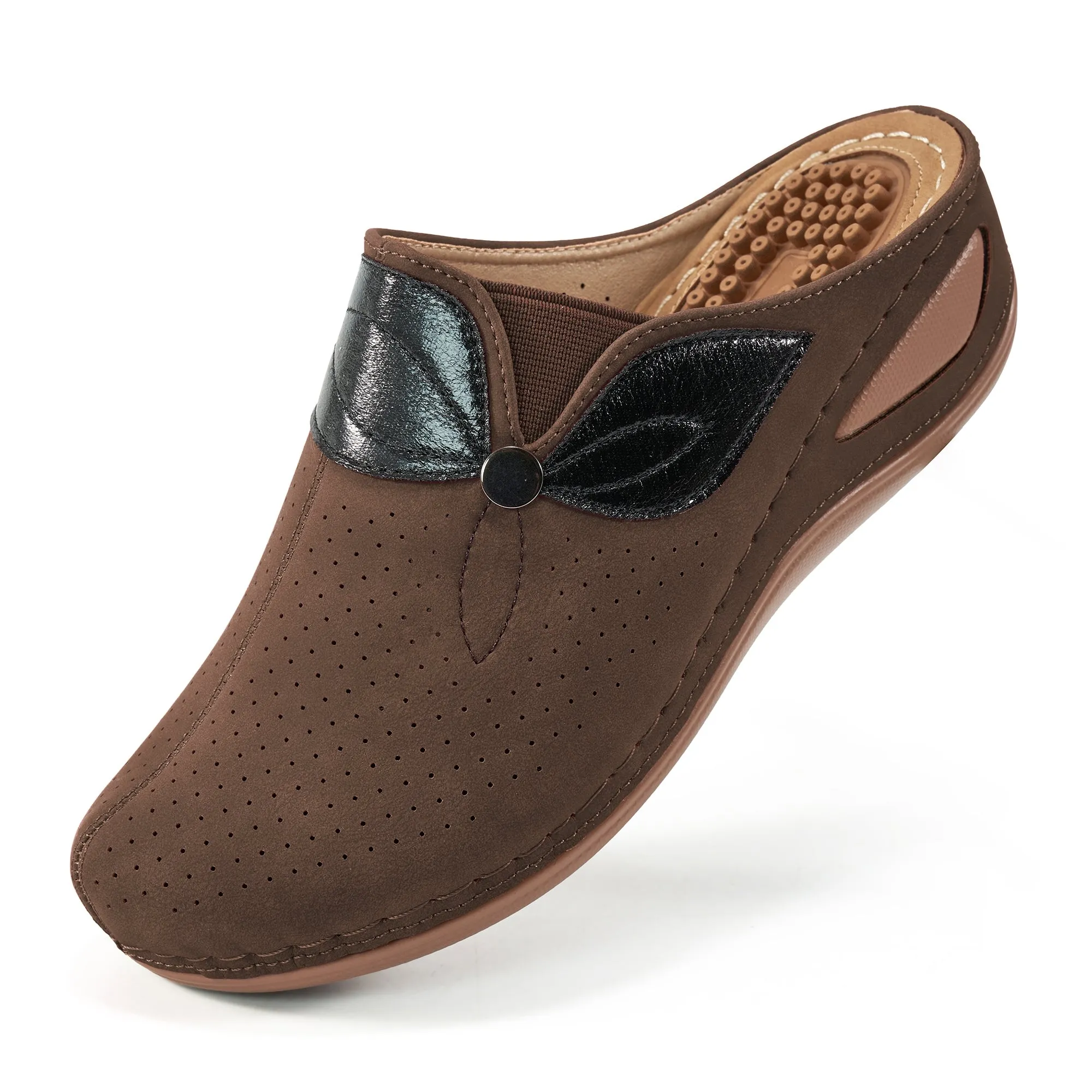Ablanczoom Womens Summer Sandals Fashionable Bag-Toe Wedge Sandals