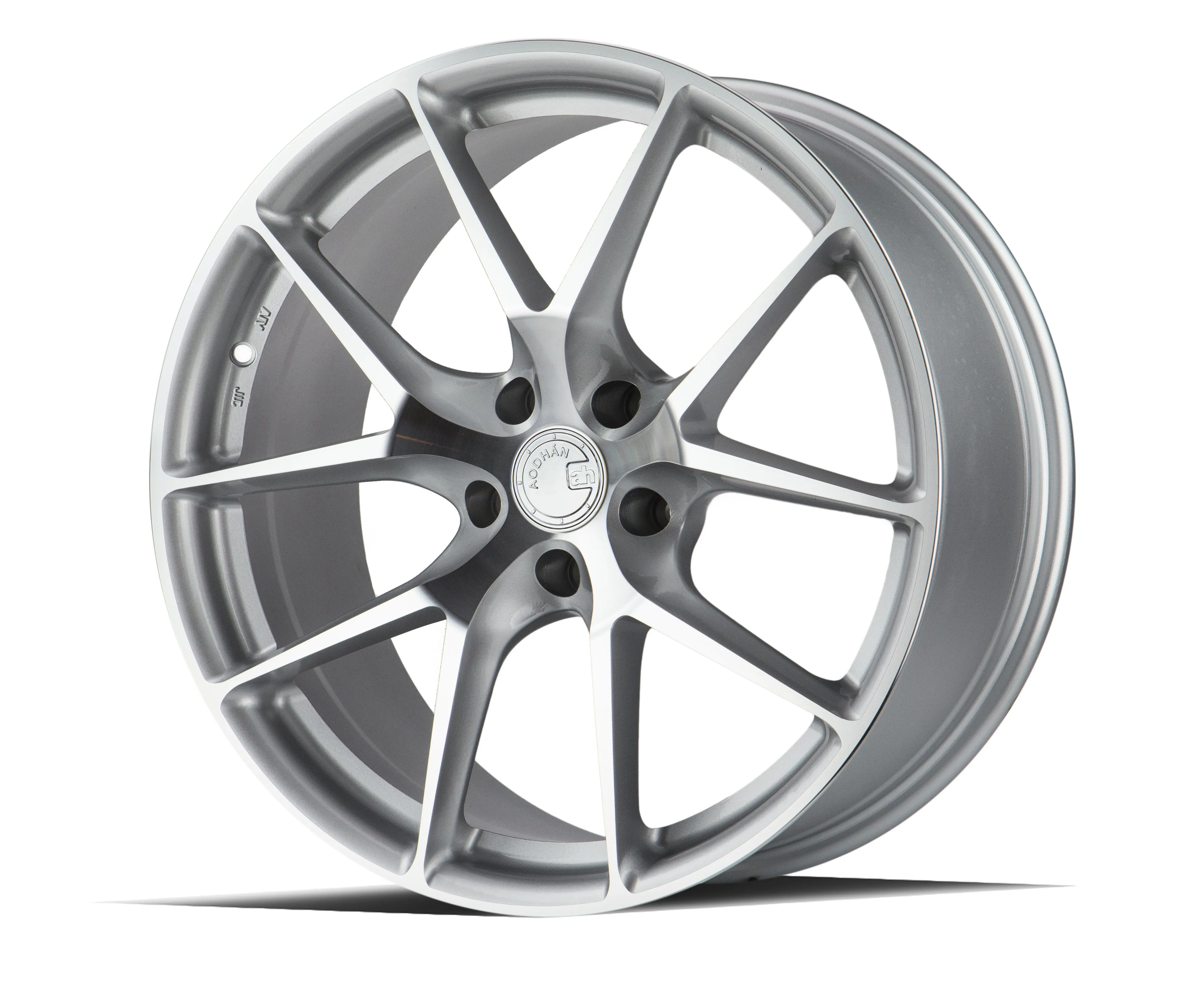 Aodhan LS007 17x7.5 5X100  35 Silver Machined Face