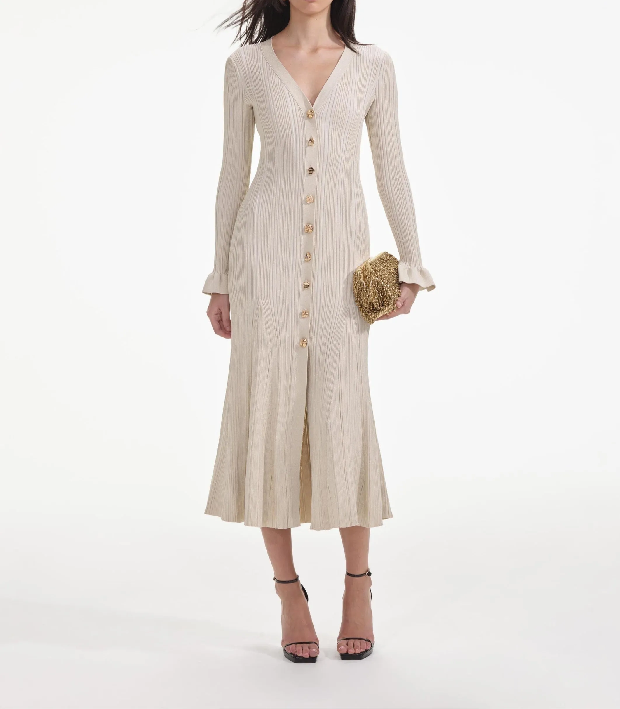 Aria Ribbed Midi Dress