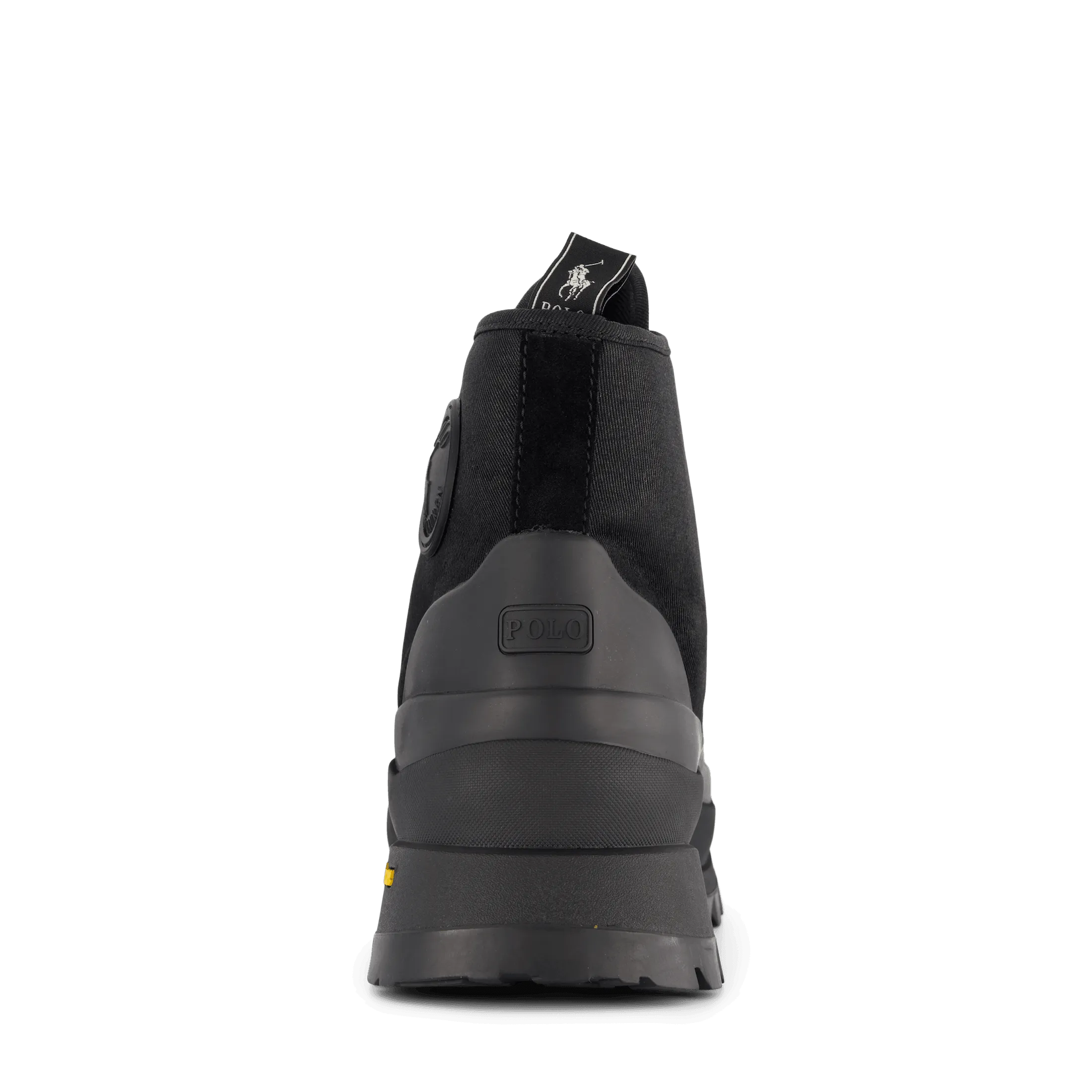 Armin Waxed Twill Trainer Boot Black