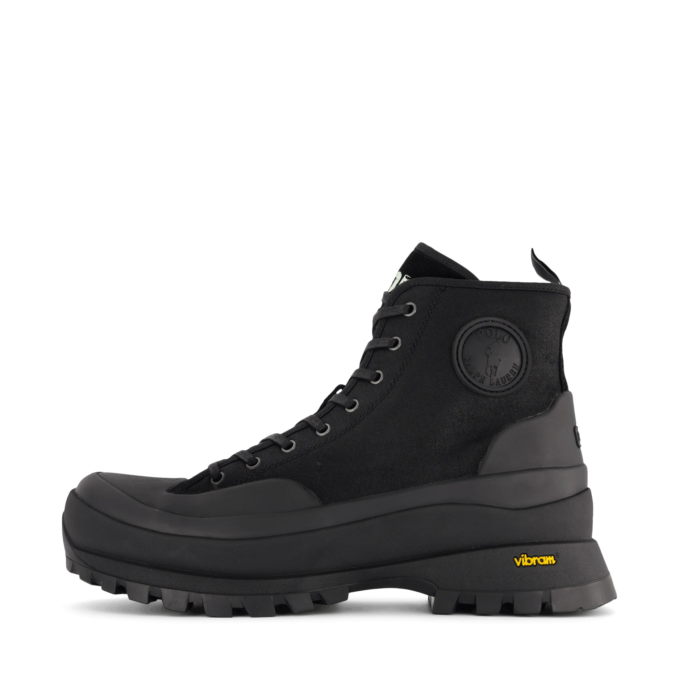 Armin Waxed Twill Trainer Boot Black