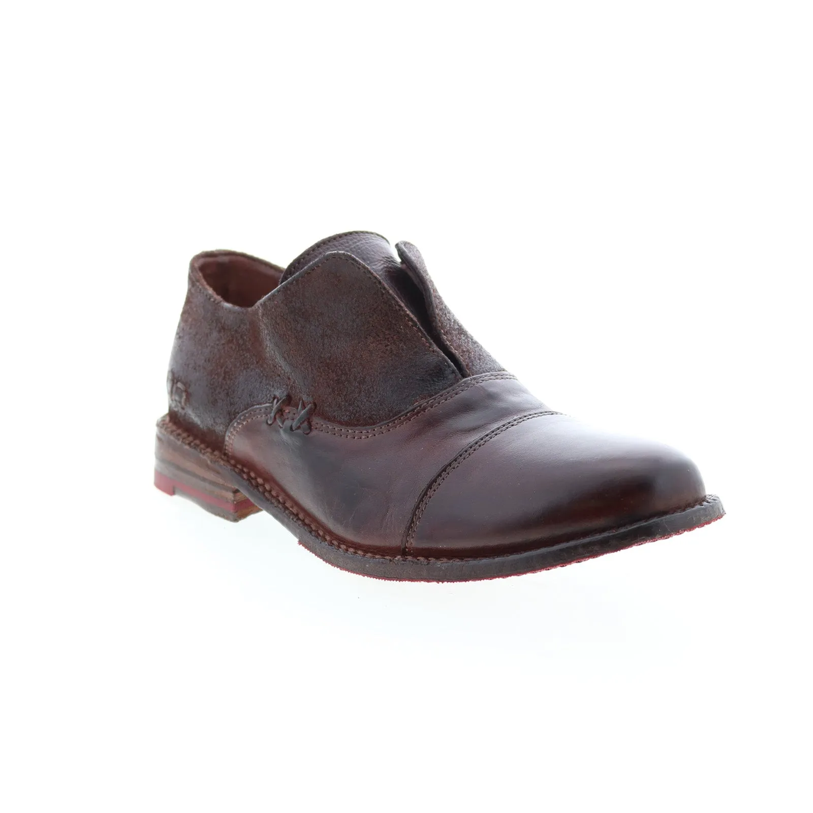 Bed Stu Garden M F321114 Womens Burgundy Leather Loafer Flats Shoes