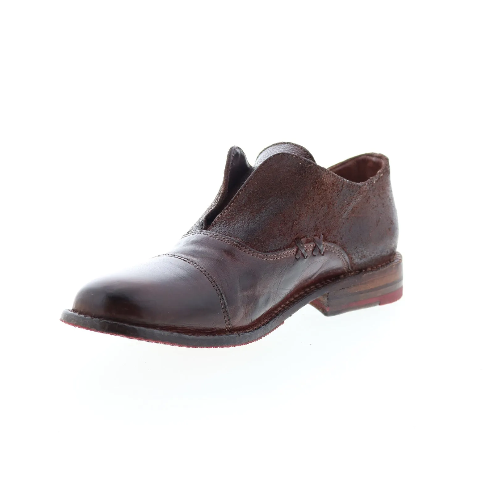 Bed Stu Garden M F321114 Womens Burgundy Leather Loafer Flats Shoes