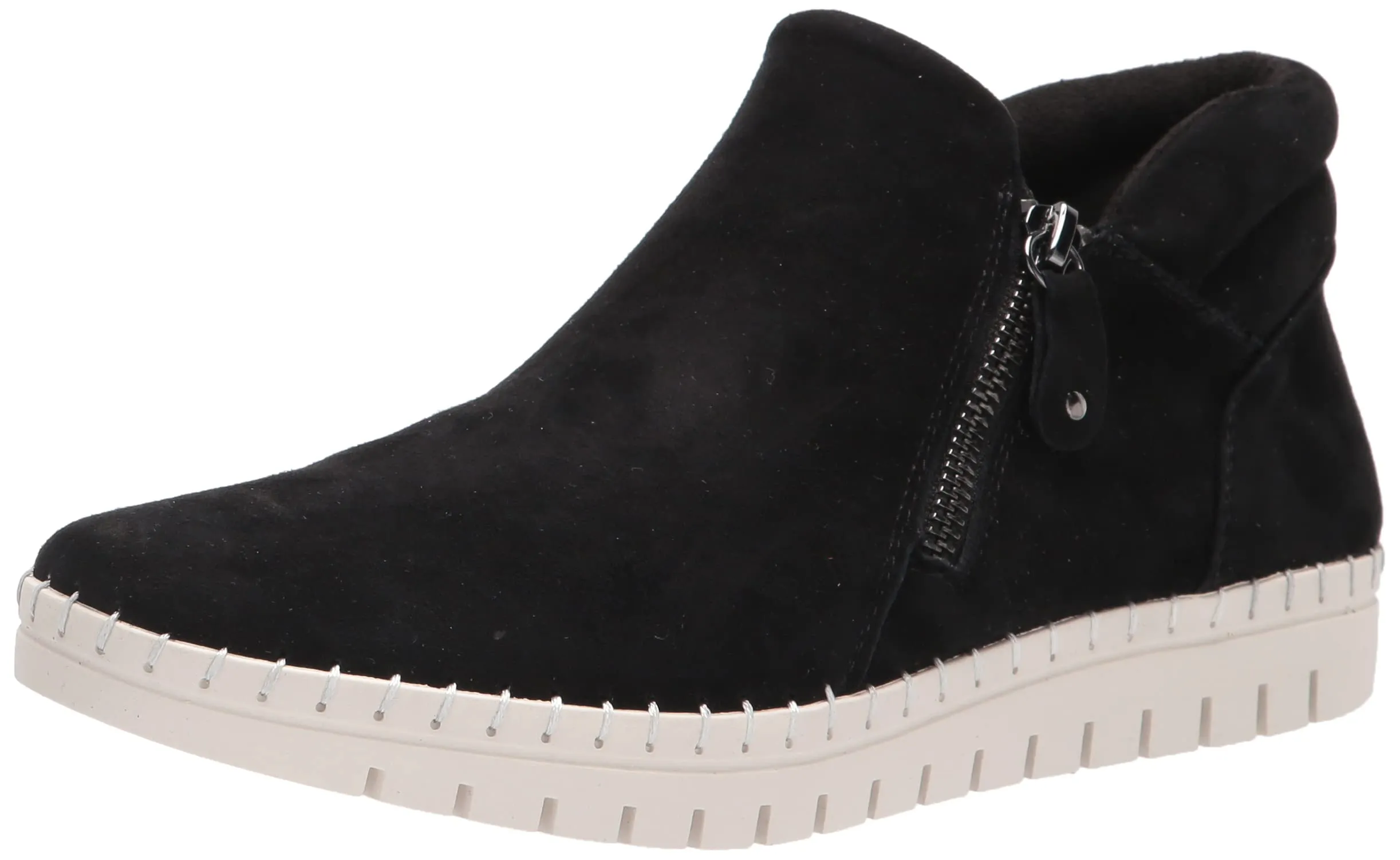 Bella Vita Women's Camberly Sport Bootie Ankle Boot, Black Kidsuede Leather, 12 X-Wide