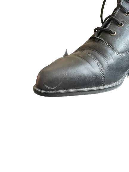 Black Lace Up Ankle Boots
