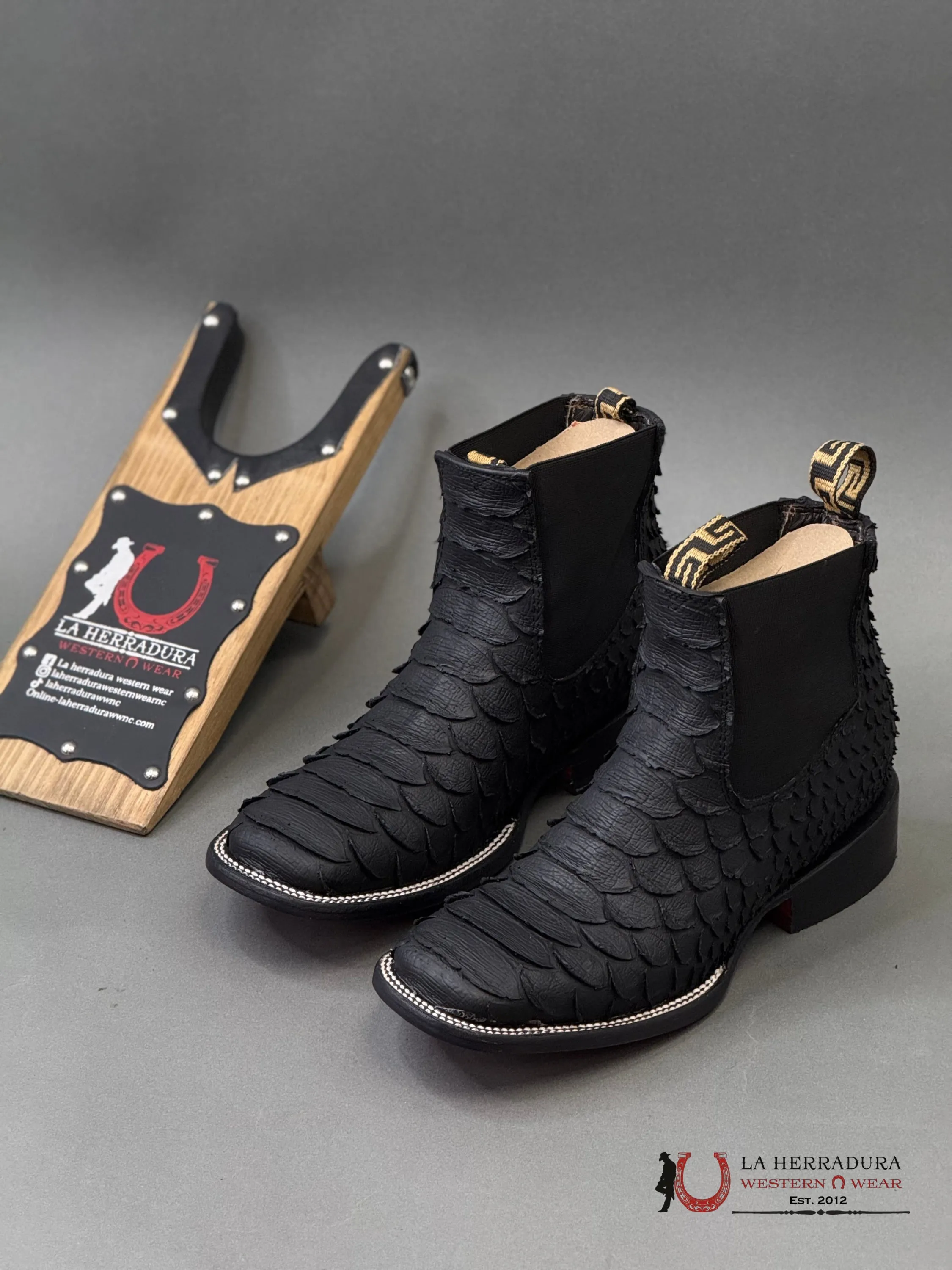 Botin Men’s Rancher Black Piton