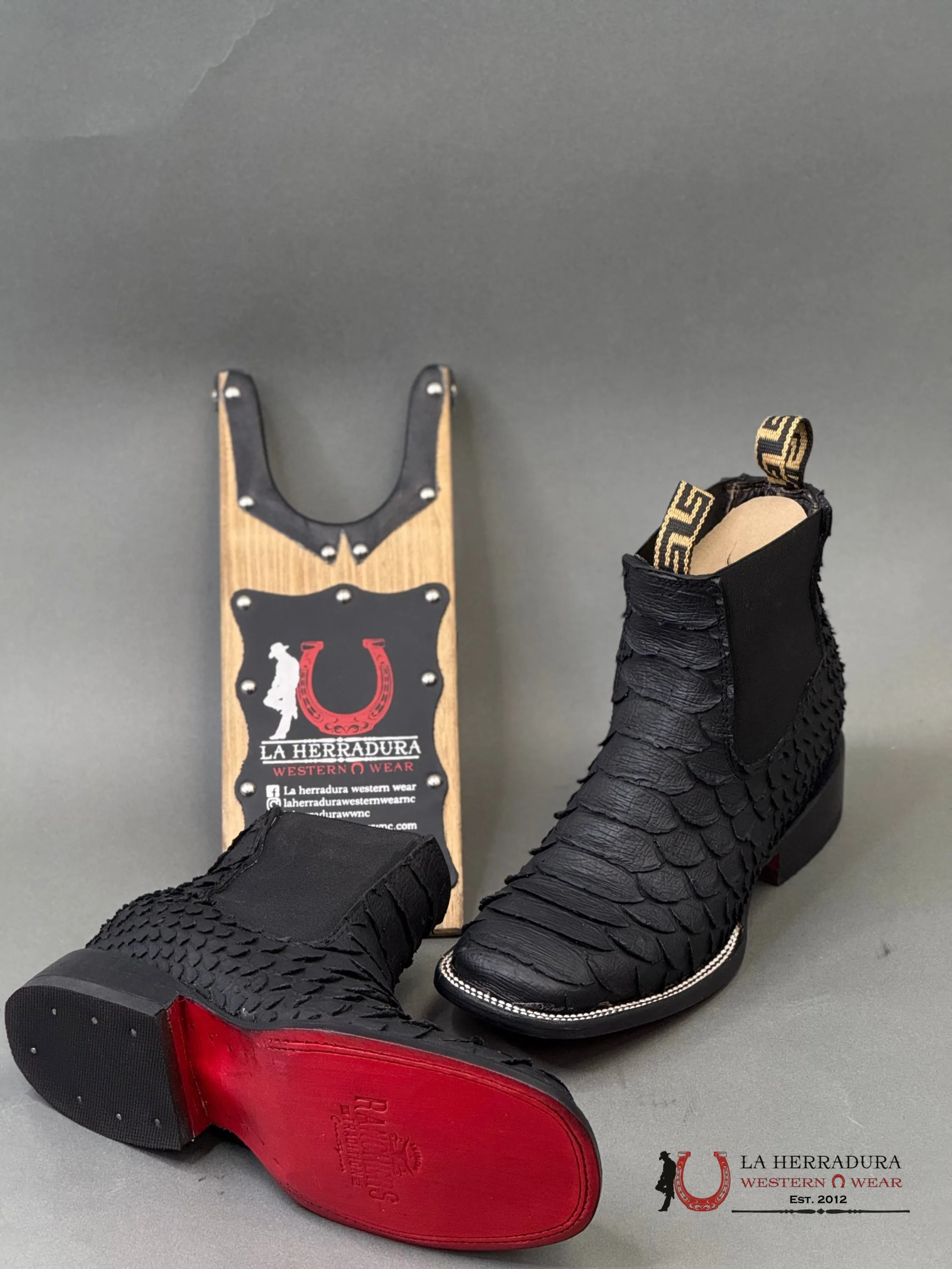 Botin Men’s Rancher Black Piton