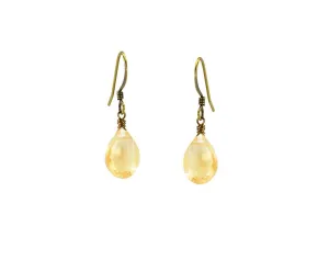 Citrine Teardrop Earrings