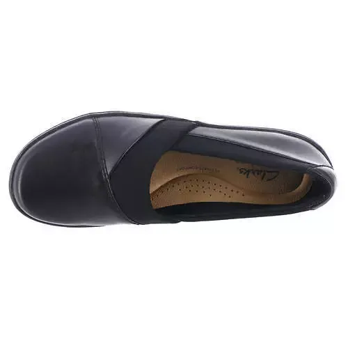 Clarks Women's Cora Charm Black Leather 26174186