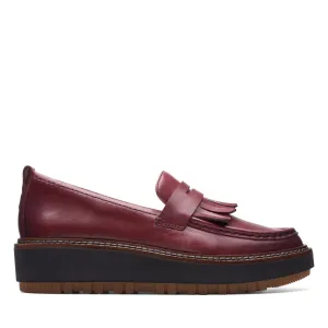Clarks Women's OriannaW Loafer Red 26174874