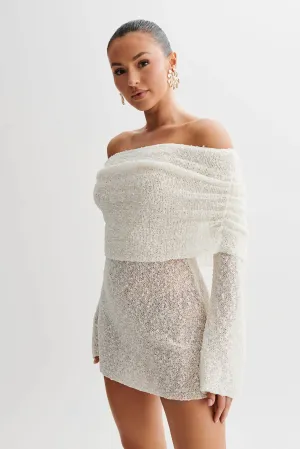 CLEO MINI DRESS - IVORY