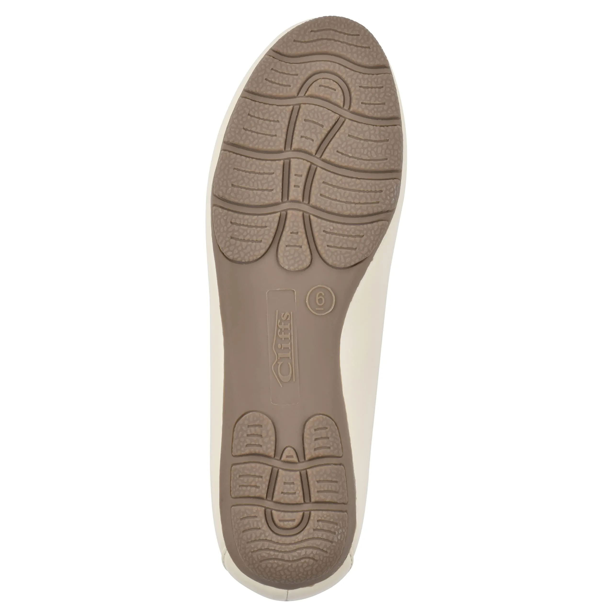 CLIFFS BY WHITE MOUNTAIN Women's Gracefully Tailored Loafer Flat, Buttercream/Smooth, 9.5 W