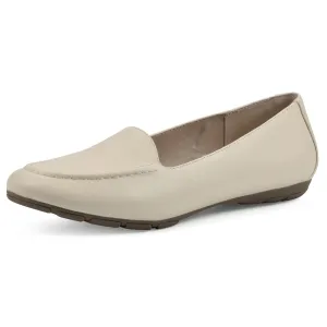 CLIFFS BY WHITE MOUNTAIN Women's Gracefully Tailored Loafer Flat, Buttercream/Smooth, 9.5 W