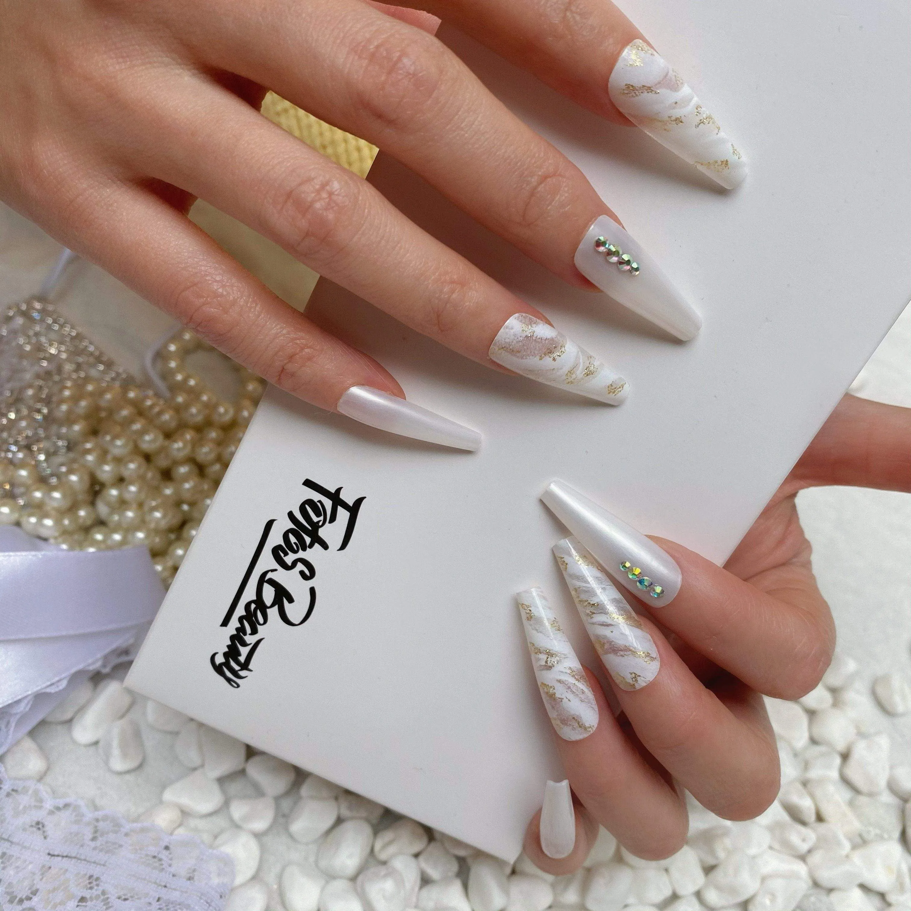 Coffin Pearl White