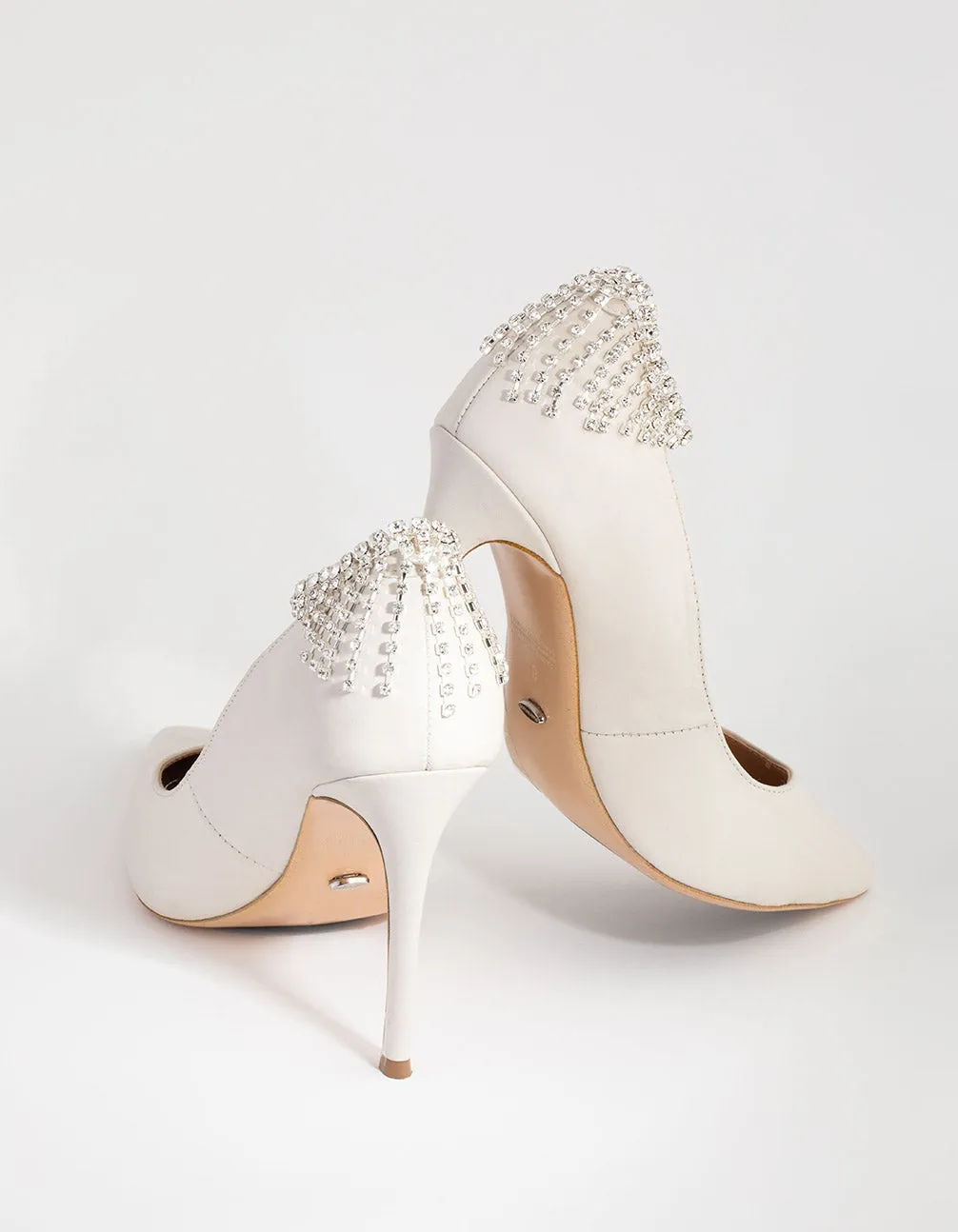 Crystal Back Drape Shoe Clip
