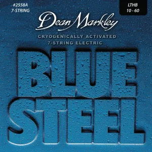 Dean Markley Blue Steel Electric Guitar 7 String Set Light Top Heavy Bottom 10-60