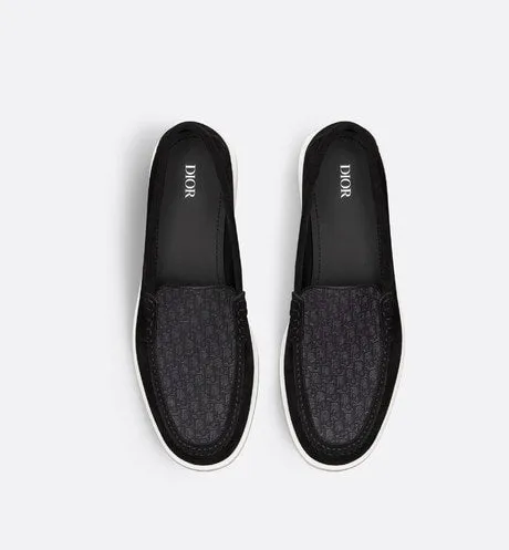 Dior Granville Loafer • Black Suede and Dior Oblique Jacquard