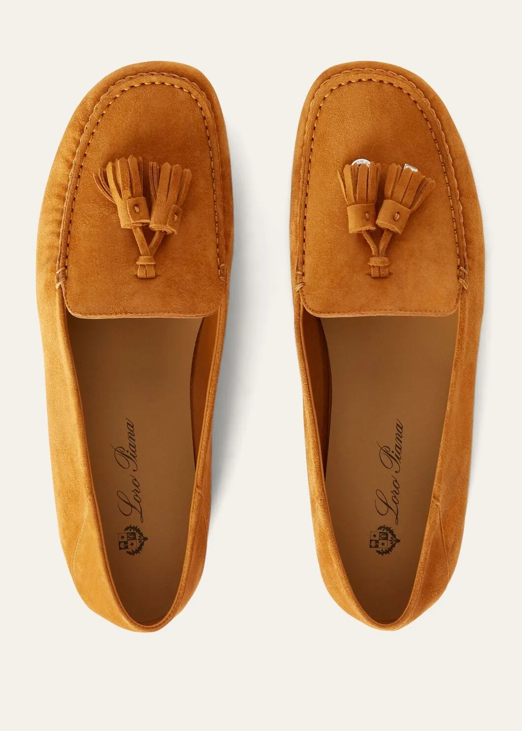 Dot Sole Walk in Orange Suede for Women