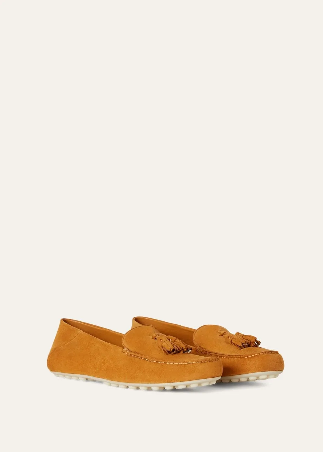 Dot Sole Walk in Orange Suede for Women