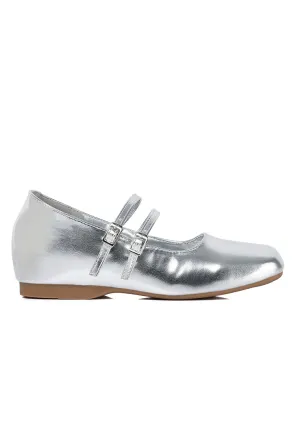 Eleanor Mary Jane Wedges (Silver)