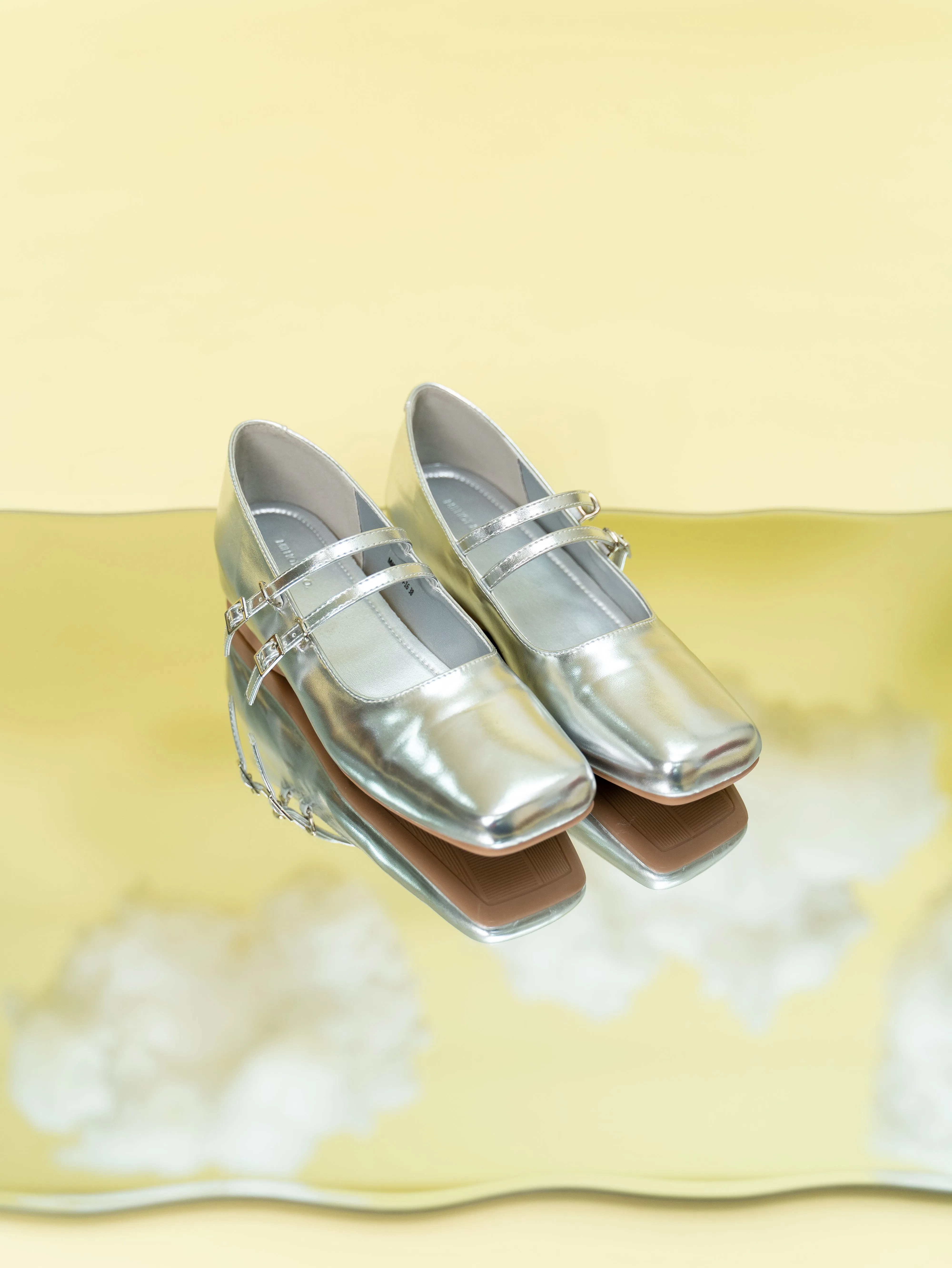 Eleanor Mary Jane Wedges (Silver)