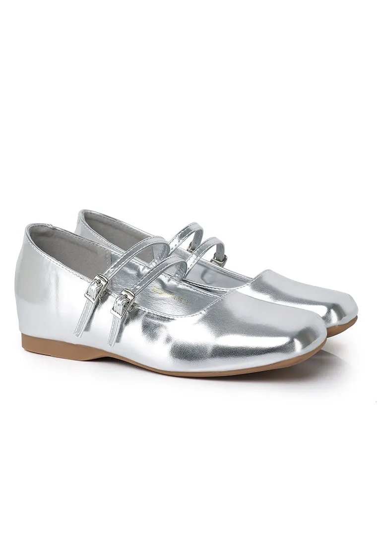 Eleanor Mary Jane Wedges (Silver)