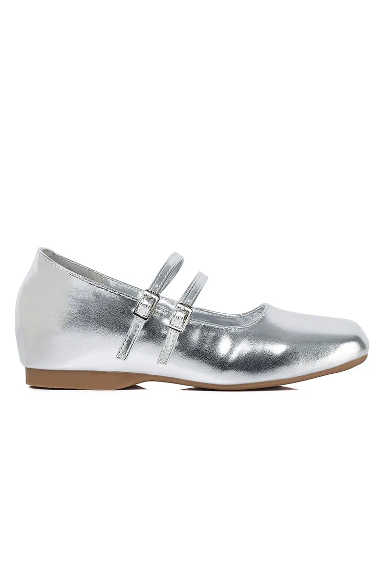 Eleanor Mary Jane Wedges (Silver)