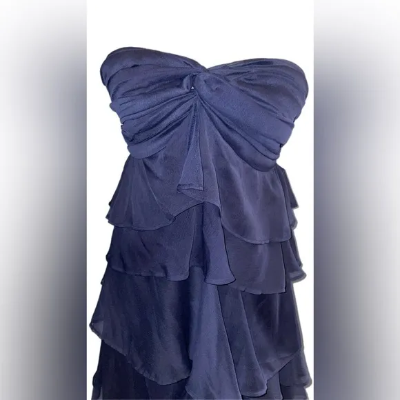 Elegant Navy Tiered Dress