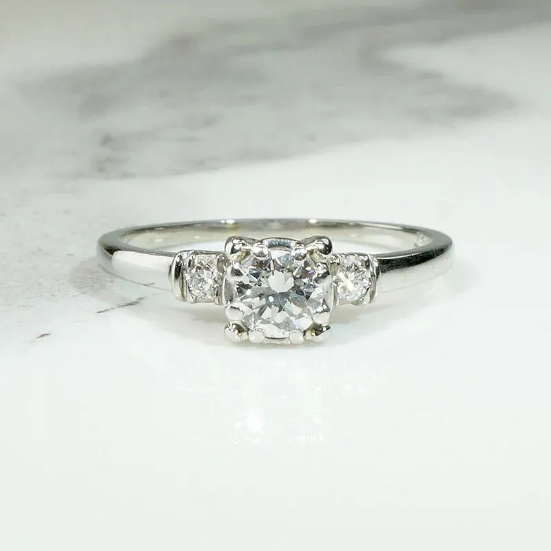 Elegant Old European Cut Engagement Ring by Rost