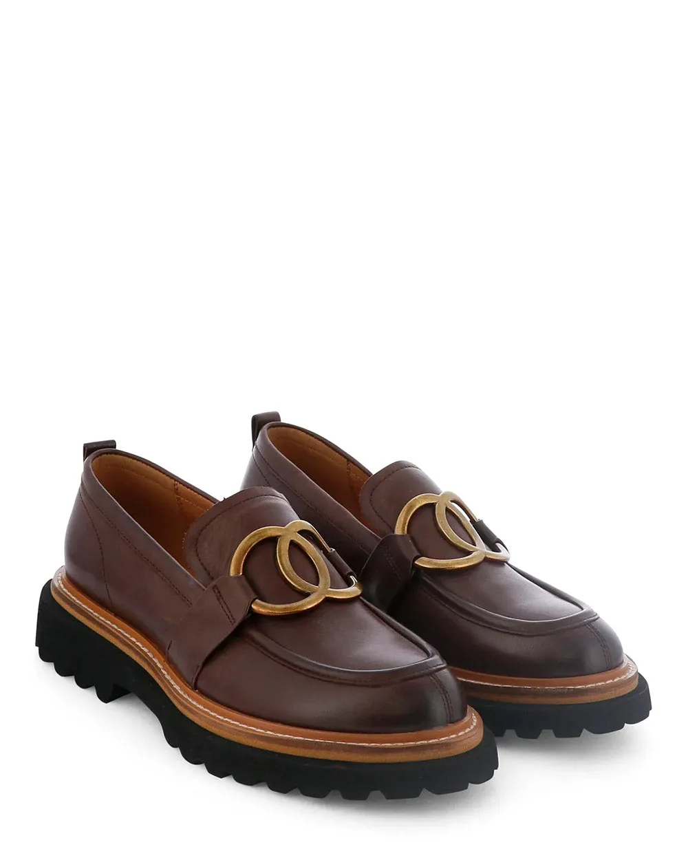 EOS Abbi Chestnut Leather Loafer