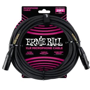 Ernie Ball 7.5 Meter Male / Female XLR Microphone Cable