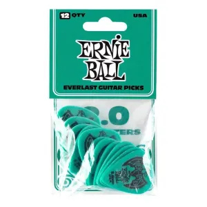 Ernie Ball Everlast Guitar Picks - 12 Pack - 2.0mm Gauge