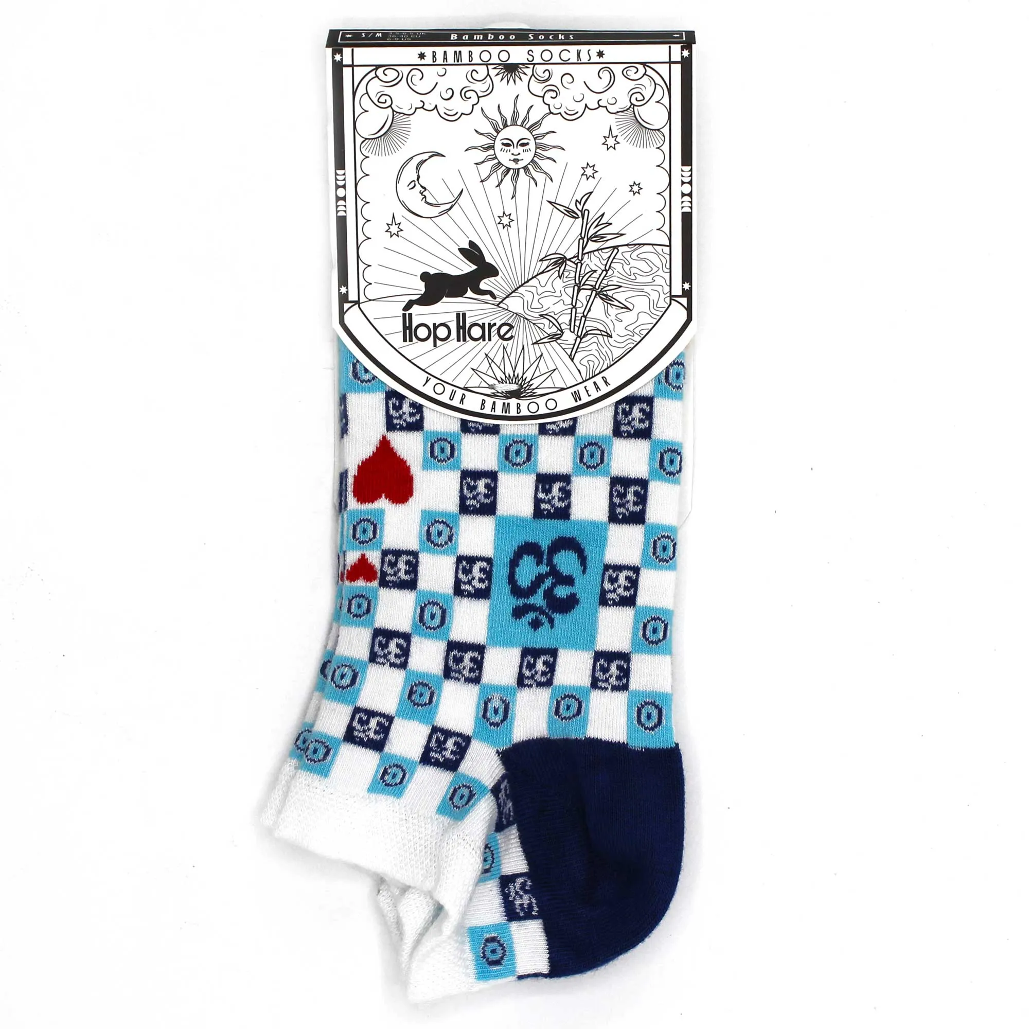 Evil Eye Socks Low S/M 3.5-6.5 - Om Evil Eye