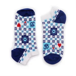 Evil Eye Socks Low S/M 3.5-6.5 - Om Evil Eye