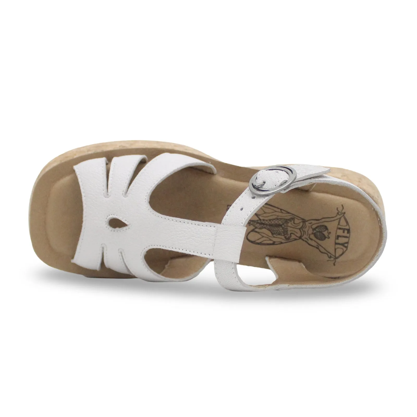 Fly London COIL275FLY Mousse Leather Women's Heels Sandals