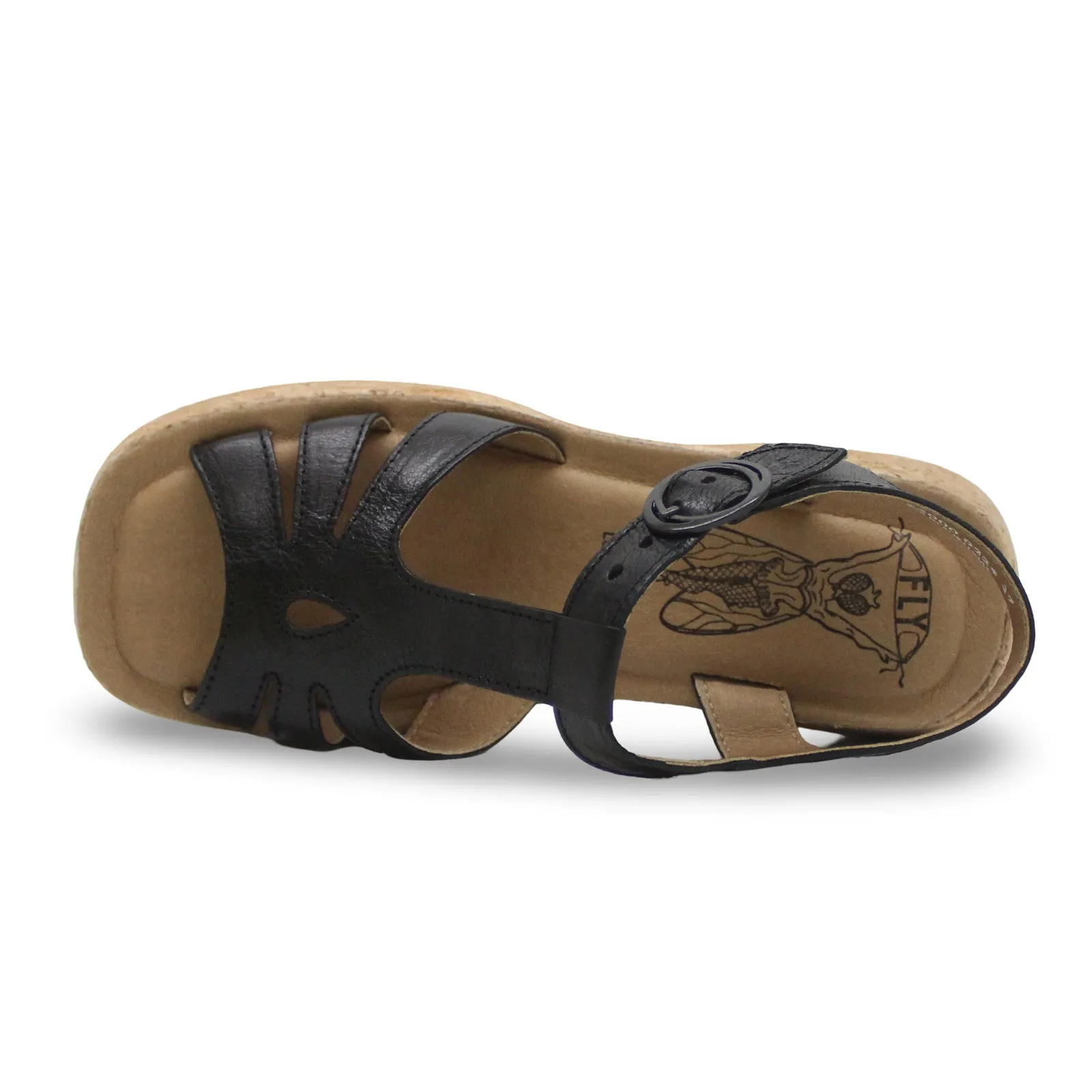 Fly London COIL275FLY Mousse Leather Women's Heels Sandals