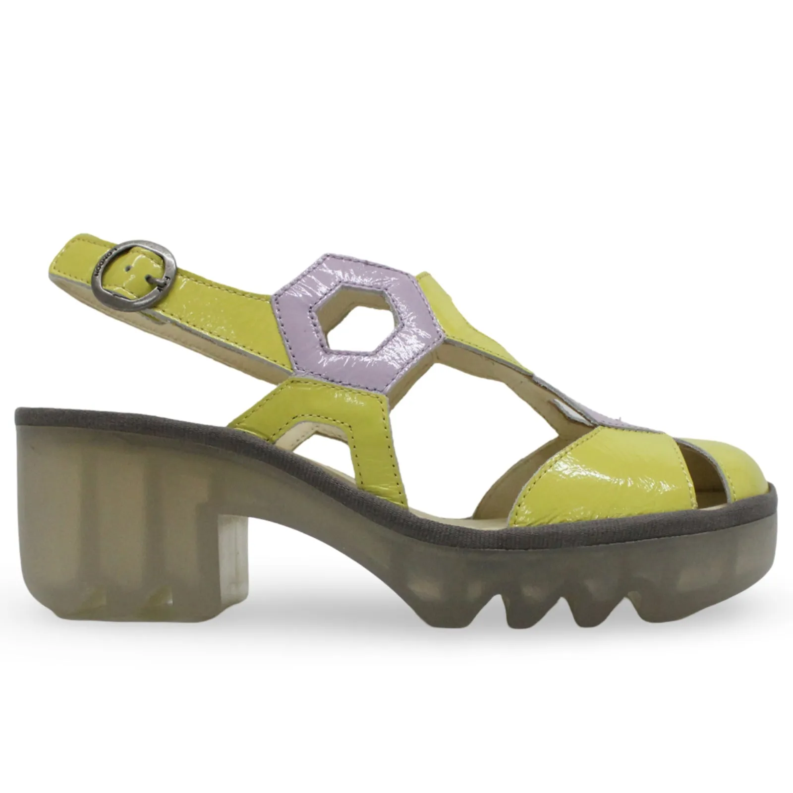 Fly London TRUL582FLY Nappalak Leather Women's Heels Sandals