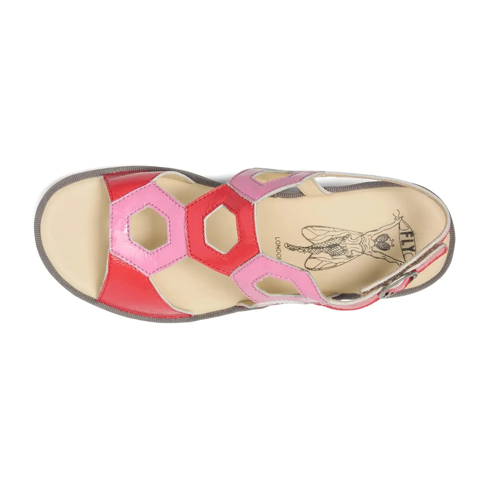 Fly London TRUL582FLY Nappalak Leather Women's Heels Sandals