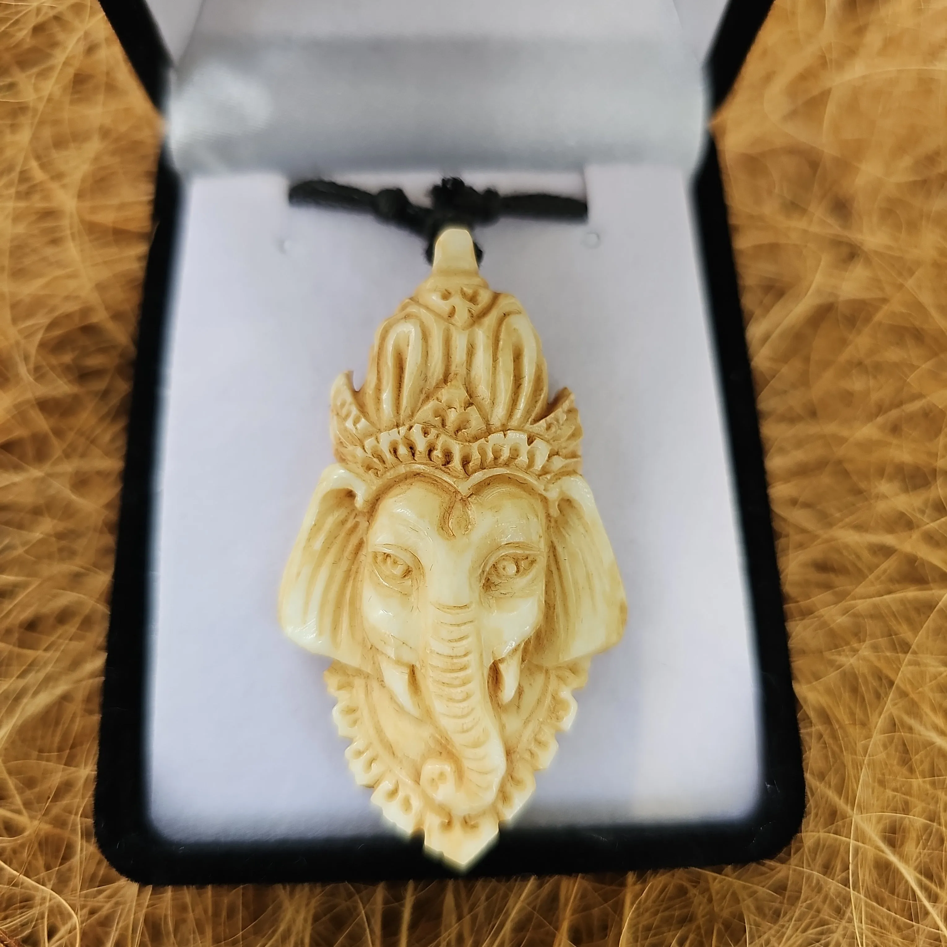 Ganesh Bone Carving antique