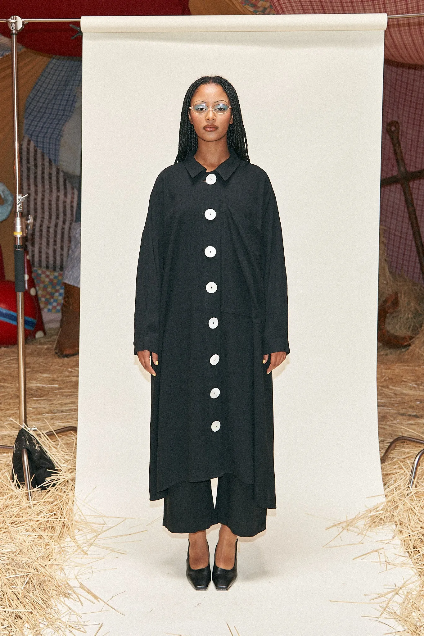 Giant Shirt Dress Jacket Soft linen