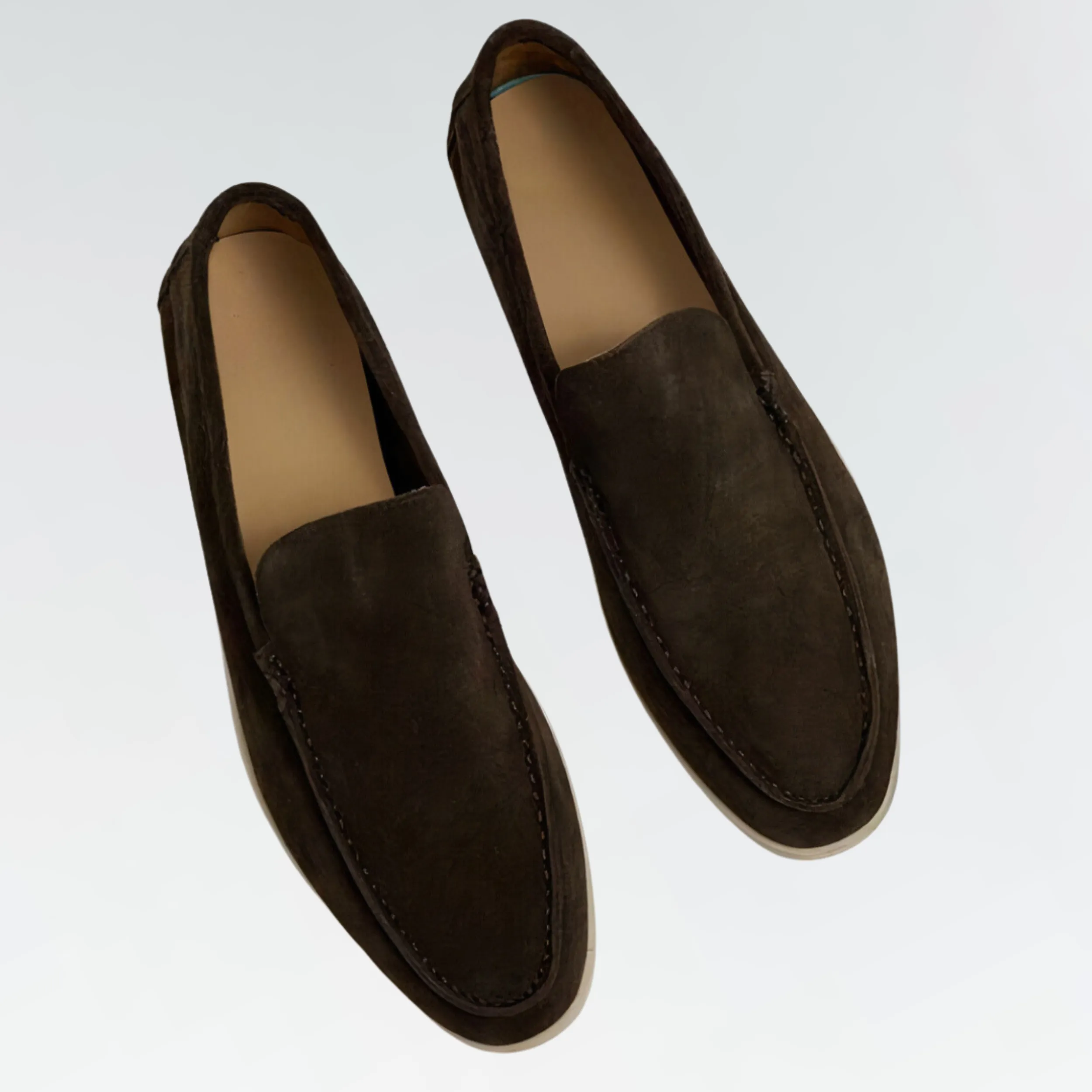 Giovanni Herenloafers Leer Vintage