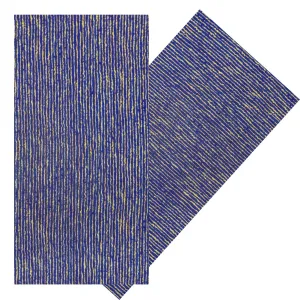GOLD ON ROYAL STRIPES NAPKIN SET