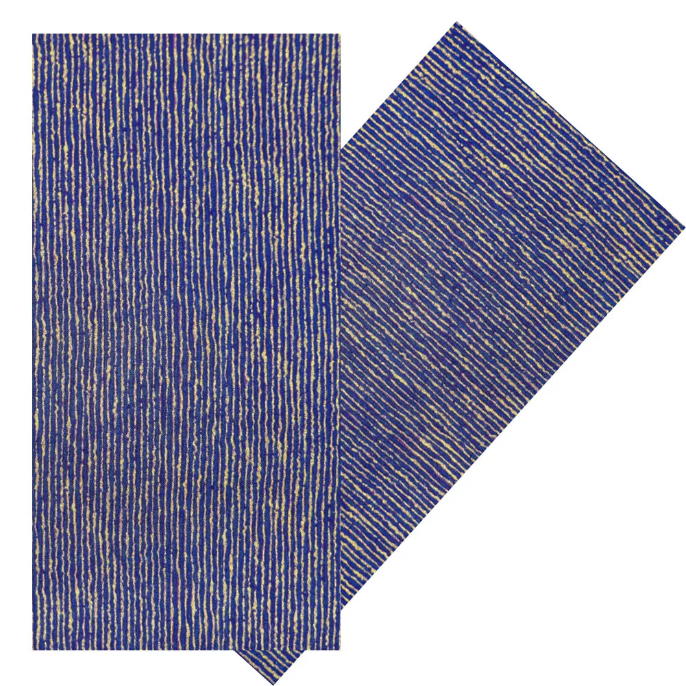 GOLD ON ROYAL STRIPES NAPKIN SET