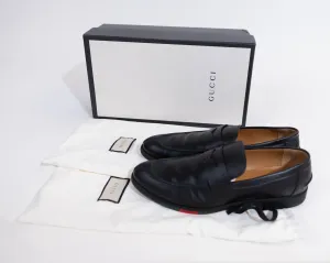 Gucci Web Leather Loafer