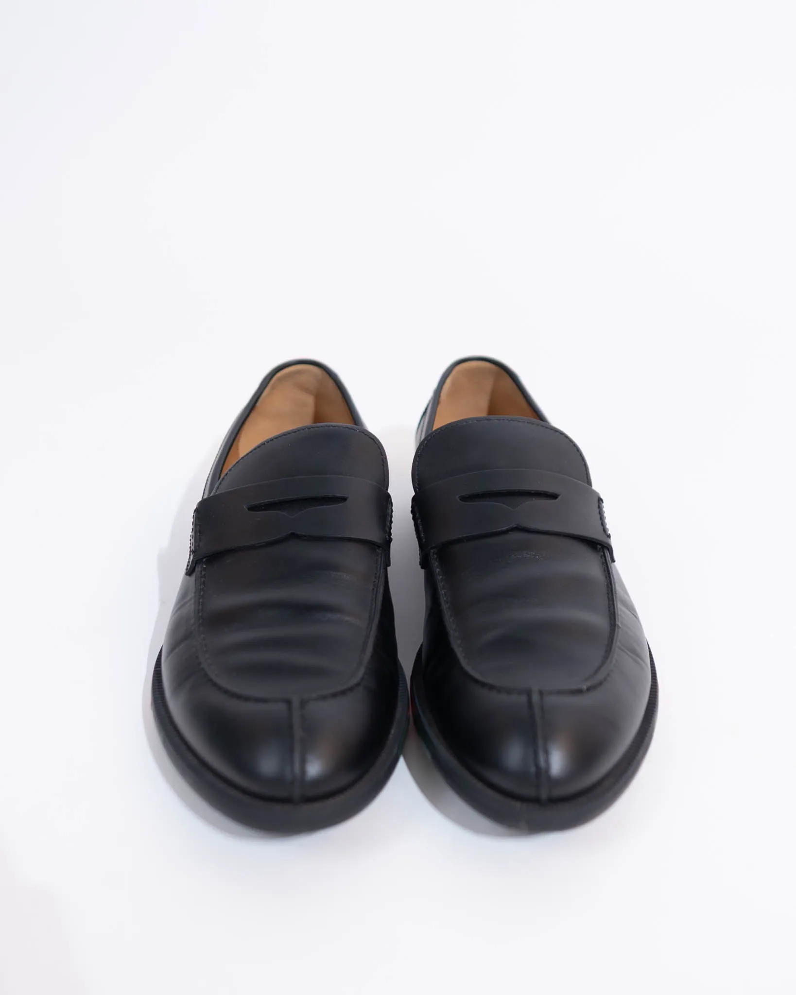 Gucci Web Leather Loafer