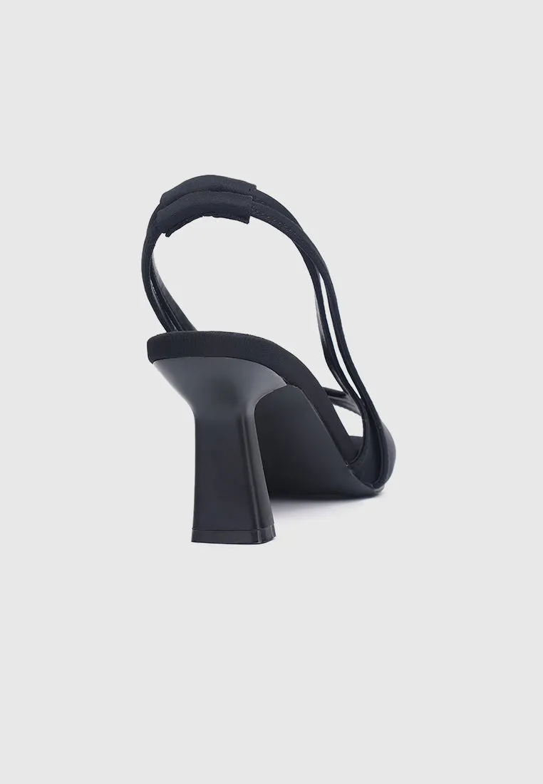 Hera Slingback Heels (Black)