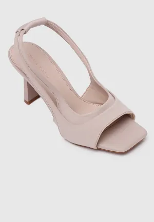 Hera Slingback Heels (Nude)