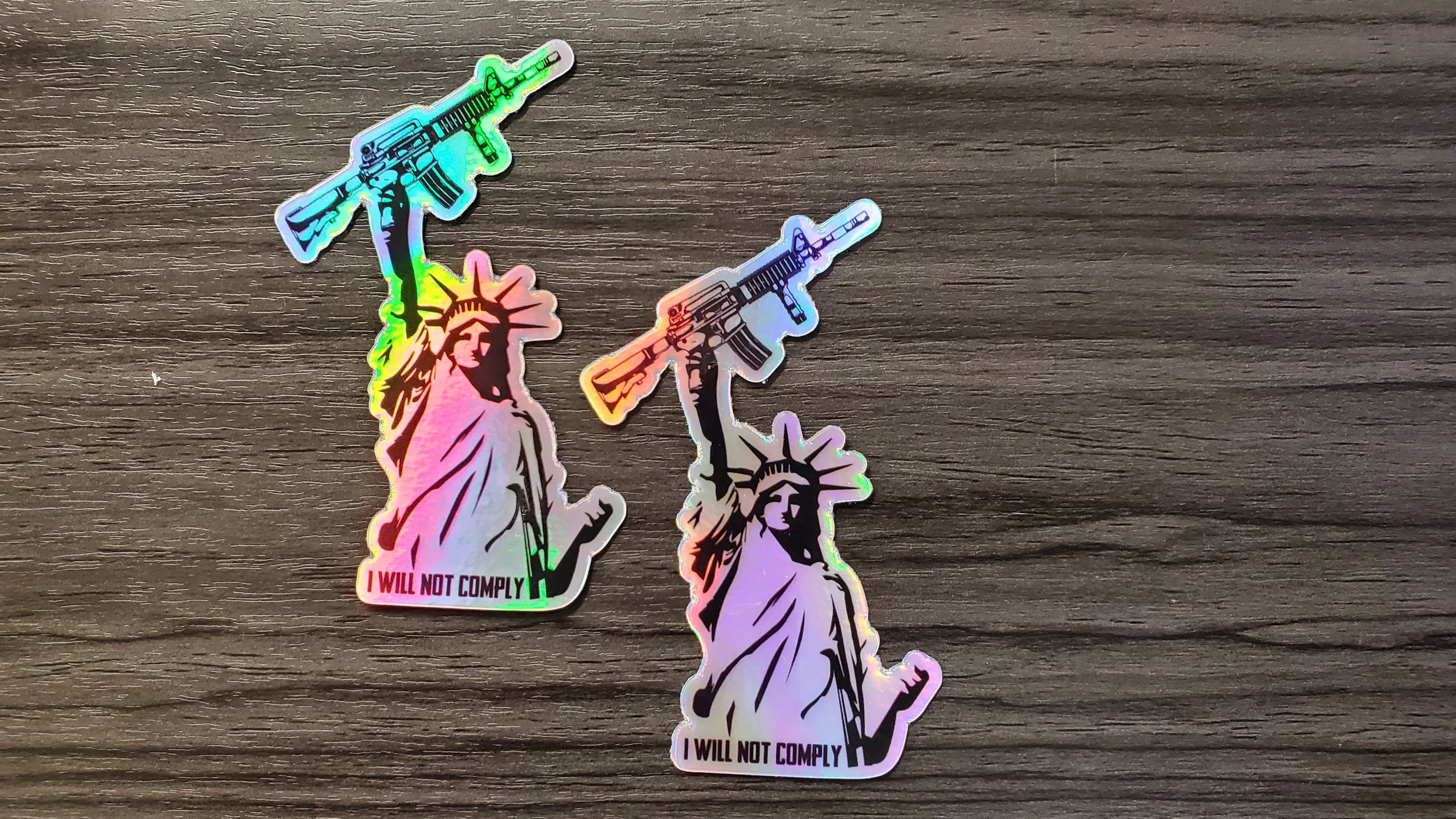 I Will Not Comply Diecut Stickers