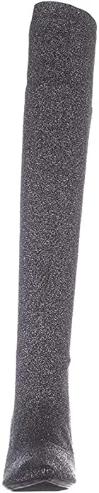 INC Briella Over-The-Knee Boots Black Knit